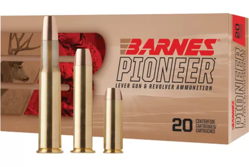 Barnes Pioneer .30-30 Winchester 190 Grain Jacketed Soft Point Brass Cased Rifle Ammo, 20 Rounds, 32136