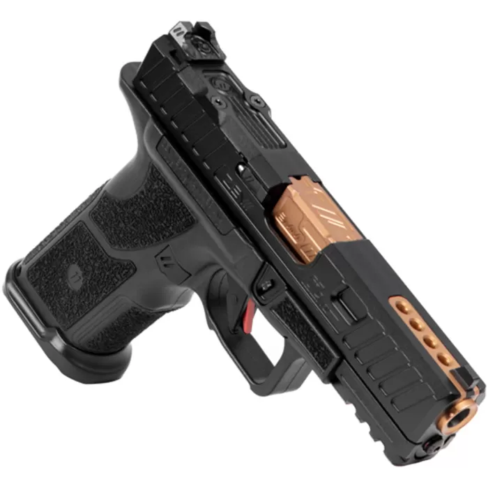 ZEV OZ9V2 ELITE HYPERCOMP 9MM PISTOL 17RD XGRIP BLACK/BRONZE ZEV OZ9V2 ELITE HYPERCOMP 9MM PISTOL 17RD XGRIP BLACK/BRONZE