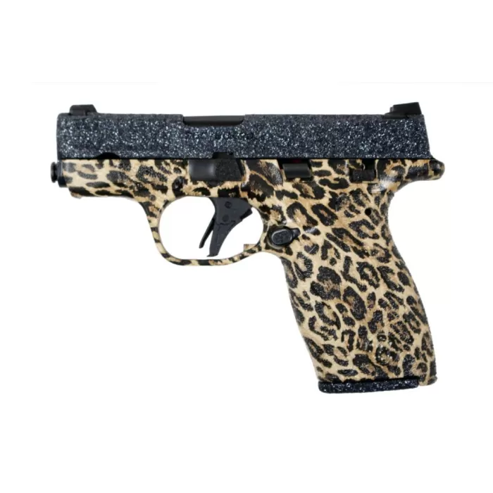 Smith & Wesson Bodyguard 2.0 380 ACP Pistol with Glitter Slide and Cheetah Print Frame Smith & Wesson Bodyguard 2.0 380 ACP Pistol with Glitter Slide and Cheetah Print Frame