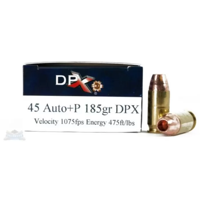 Cor-Bon 45ACP +P 185gr DPX Ammunition - DPX45185/20 Cor-Bon 45ACP +P 185gr DPX Ammunition - DPX45185/20