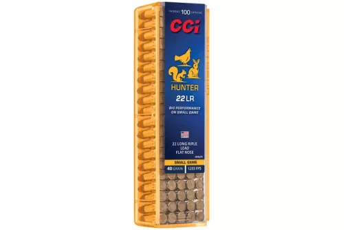 CCI Hunter Series Rimfire Ammunition .22 LR 40gr LFN 1235fps 100/ct