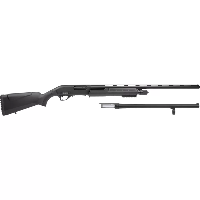 Rock Island Combo Field/security 12 Gauge 28" Pump Action Shotgun, Black - PA12C1828B