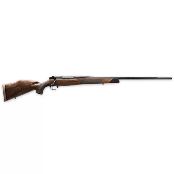Weatherby MDX01N25RWR4O Mark V Deluxe 25 WBY RPM 4+1 24" High Gloss Blued Non-Threaded Barrel, High Gloss Blued Steel Drilled & Tapped Receiver, Gloss Walnut Fixed  Stock, Right Hand