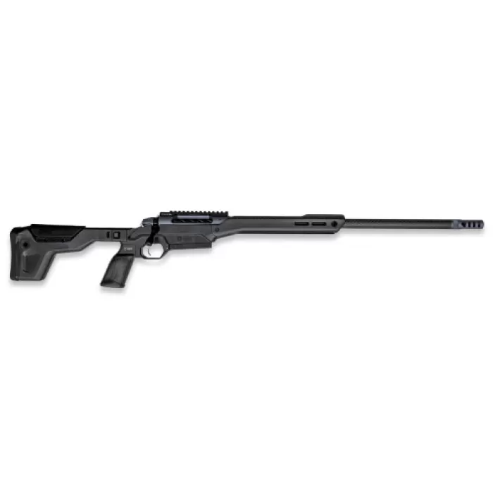 Weatherby 3WAMC22CMR0B 307 Alpine MDT Carbon 22 Creedmoor 3+1 18" Carbon Fiber Threaded Barrel, Carbon Gray Cerakote Steel Receiver w/Picatinny Rail, Arca Rail Forend, Black HNT26 MDT Chassis Carbon F