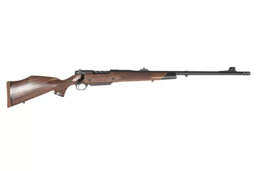 Weatherby MFT01N300WR6B Mark V Frontier Full Size 300 WBY Mag 3+1 24" + 2" Graphite Black Cerakote Threaded Barrel, Graphite Black Cerakote Steel Drilled & Tapped Receiver, Oiled Walnut Monte Carlo St