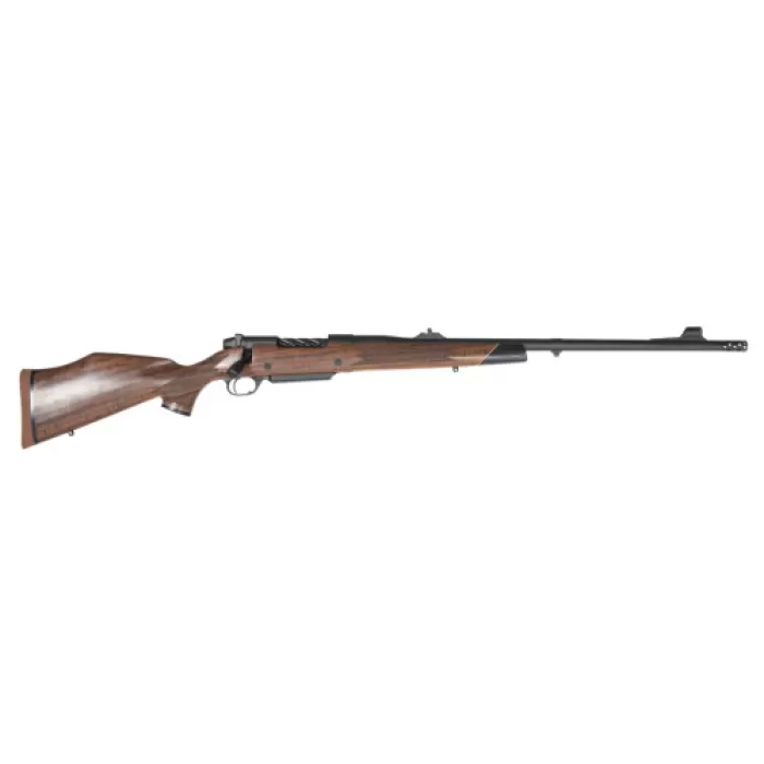 Weatherby MFT01N416WR6B Mark V Frontier Full Size 416 WBY Mag 3+1 24" + 2" Graphite Black Cerakote Threaded Barrel, Graphite Black Cerakote Steel Drilled & Tapped Receiver, Oiled Walnut Monte Carlo St