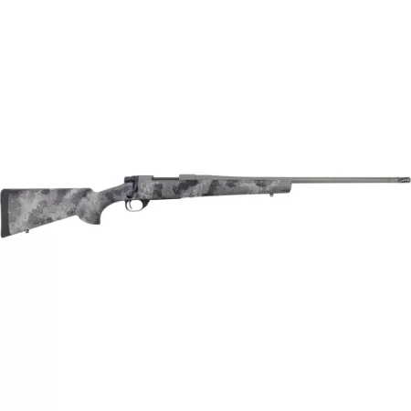 Howa HFN308GL 1500 Fence Line 308 Win 4+1 22" Tungsten Cerakote Threaded Barrel, Tungsten Cerakote Aluminum Drilled & Tapped Receiver, Gray Light Camo Fixed Synthetic Stock, Right Hand