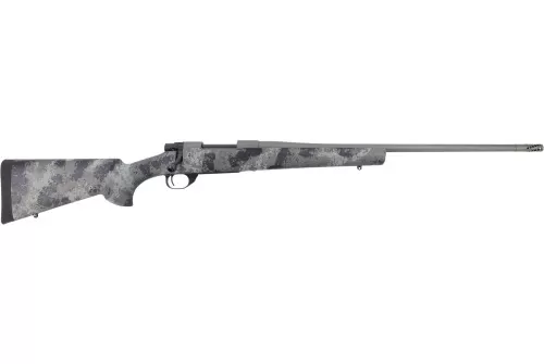 Howa HMFN6ARCHBGL 1500 Fence Line 6mm ARC 5+1 20" Tungsten Cerakote Threaded Barrel, Tungsten Cerakote Aluminum Drilled & Tapped Receiver, Gray Light Camo Fixed Synthetic Stock, Right Hand