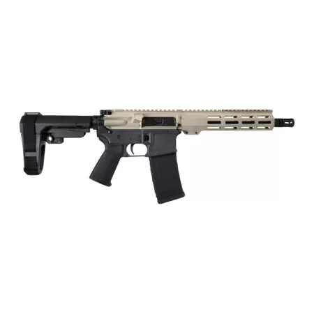 Shark Coast Tactical SCC07169FCAT-P Fisher Cat 5.56 NATO 30+1 Black Nitride Threaded Barrel, Aluminum Receiver w/Picatinny Rail, M-LOK Handguard, Polymer SB Tactical SBA3 Brace, Magpul MOE Grip, Right