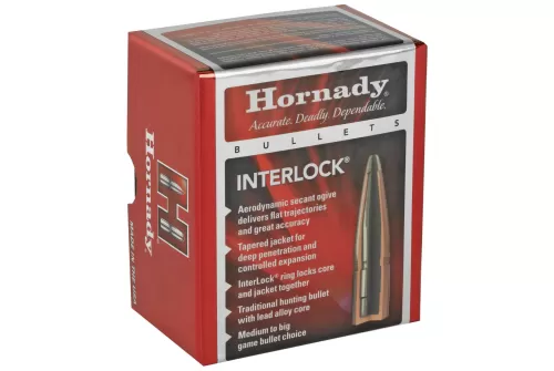 HORNADY InterLock .30 Cal 220Gr RN Rifle Bullets (3090)