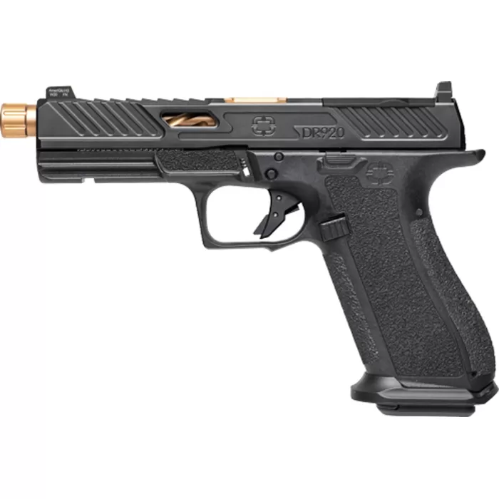 Shadow Systems SS2009P DR920 9mm Elite Slide, Black Frame, Optic Cut, Spiral Bronze Barrel Threaded 17 Round 5 Shadow Systems SS2009P DR920 9mm Elite Slide, Black Frame, Optic Cut, Spiral Bronze Barrel Threaded 17 Round 5