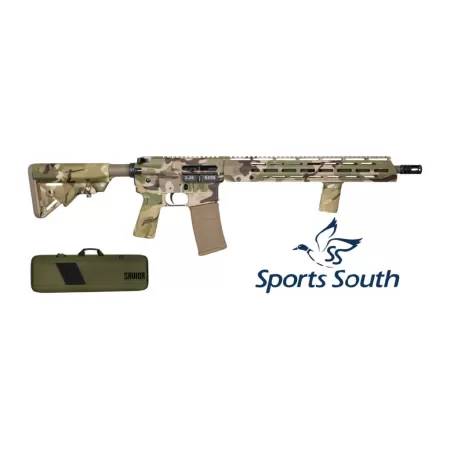 Diamondback DB175AK622 DB15  Sports South Exclusive 5.56 NATO 30+1 16" Threaded Barrel, Swamp Stalker Camo w/Logo Cerakote Aluminum Receiver w/Picatinny Rail, M-LOK Handguard, B5 Bravo MultiCam Polyme