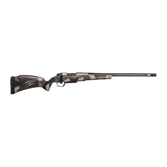 Fierce Firearms RIVSCX22CM18BDS Carbon Rival XP 2.0 22 Creedmoor 18" Smoked Bronze Cerakote Spiral Fluted Stainless Steel Barrel & Drilled & Tapped Receiver, Desert Shadow Camo Adj Comb Carbon Fiber S