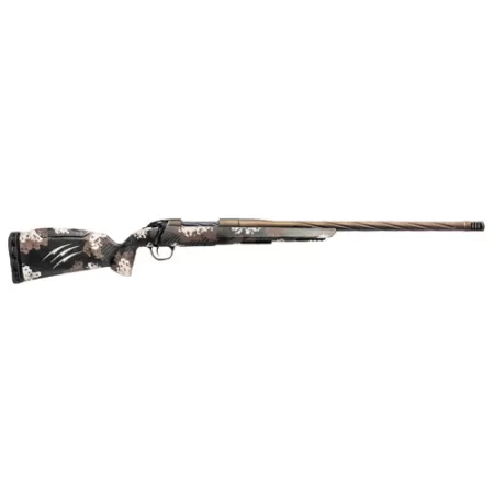 Fierce Firearms  Twisted Rage LR Full Size 308 Win 4+1 18" Smoked Bronze Cerakote Match Grade/Spiral Threaded Stainless Steel Barrel, Drilled & Tapped Receiver, Desert Shadow Camo Push Button Adj Comb