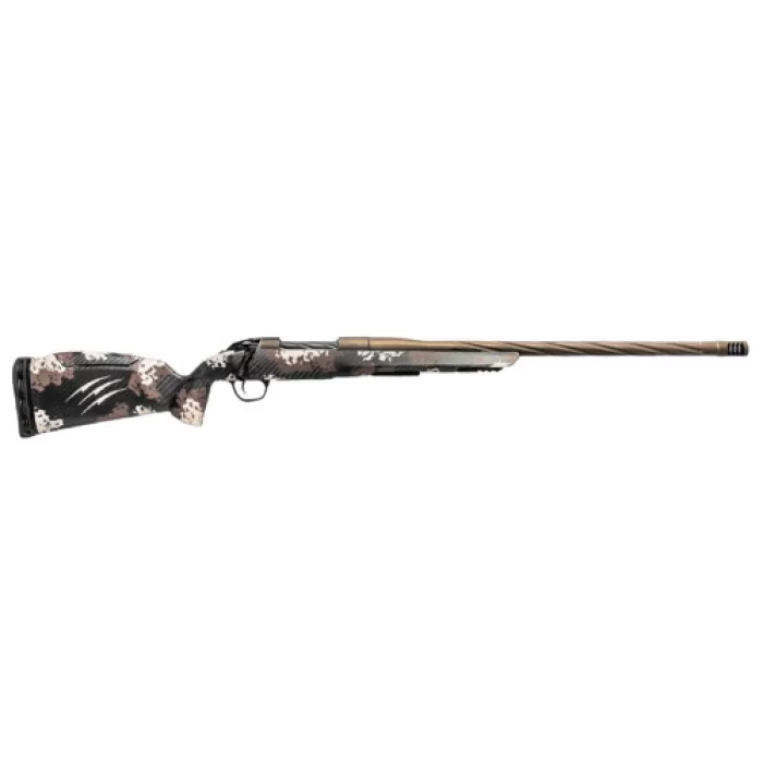 Fierce Firearms Twisted Rage LR Full Size 308 Win 4+1 18" Smoked Bronze Cerakote Match Grade/Spiral Threaded Stainless Steel Barrel, Drilled & Tapped Receiver, Desert Shadow Camo Push Button Adj Comb Fierce Firearms Twisted Rage LR Full Size 308 Win 4+1 18" Smoked Bronze Cerakote Match Grade/Spiral Threaded Stainless Steel Barrel, Drilled & Tapped Receiver, Desert Shadow Camo Push Button Adj Comb