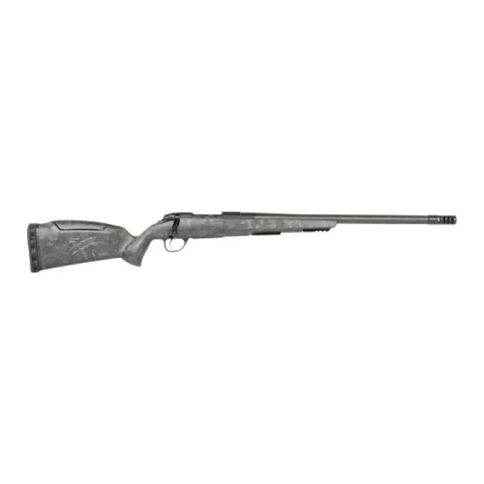 Fierce Firearms  CT Rage LR Full Size 6.5 PRC 4+1 24" Carbon Fiber Match Grade Threaded Barrel, Black Cerakote Titanium Drilled & Tapped Receiver, Picatinny Rail Forend, Carbon Matrix Push Button Adj