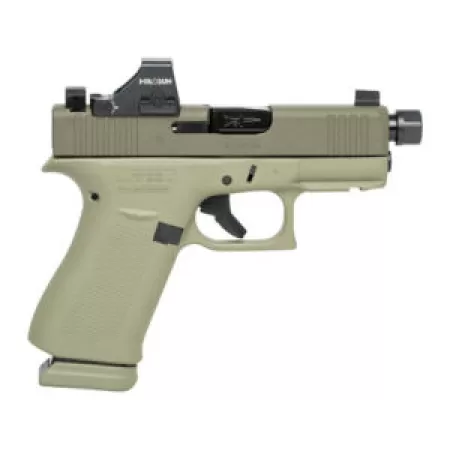 GLOCK G43X 9mm 3.41in 15rd Semi-Automatic Pistol with Holosun HS407K X2 Red Dot Sight (UX4350204NR15ORNINO2G)