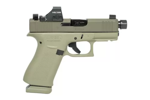 GLOCK G43X 9mm 3.41in 15rd Semi-Automatic Pistol with Holosun HS407K X2 Red Dot Sight (UX4350204NR15ORNINO2G)