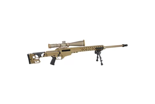 Barrett MK22 7.62x51 NATO, .338 Norma Mag, .300 Norma Mag Coyote Brown Cerakote Deployment Kit w/Leupold Contract Optic, Bag Rider & Zero Target 19778