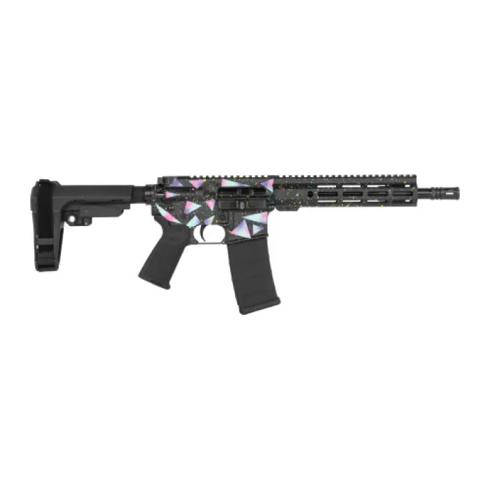 Shark Coast Tactical SCC07237MIA-P Miami  5.56 NATO 30+1 10.50" Black Nitride Threaded Barrel, Aluminum Receiver w/Picatinny Rail, M-LOK Handguard, Polymer SB Tactical SBA3 Brace, Polymer Grip