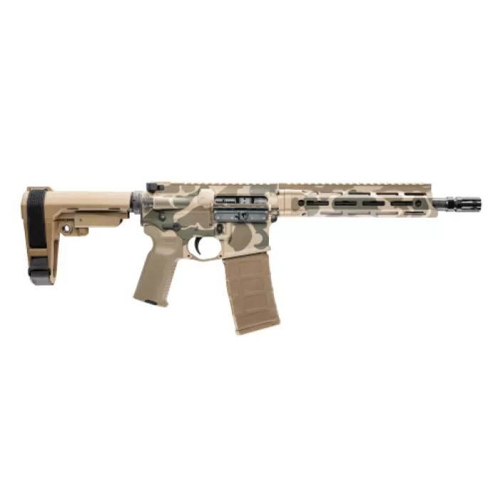 Daniel Defense V7 5.56mm Semi-Auto AR-15 Pistol with Duck Camo Aluminum Receiver and SBA3 Brace