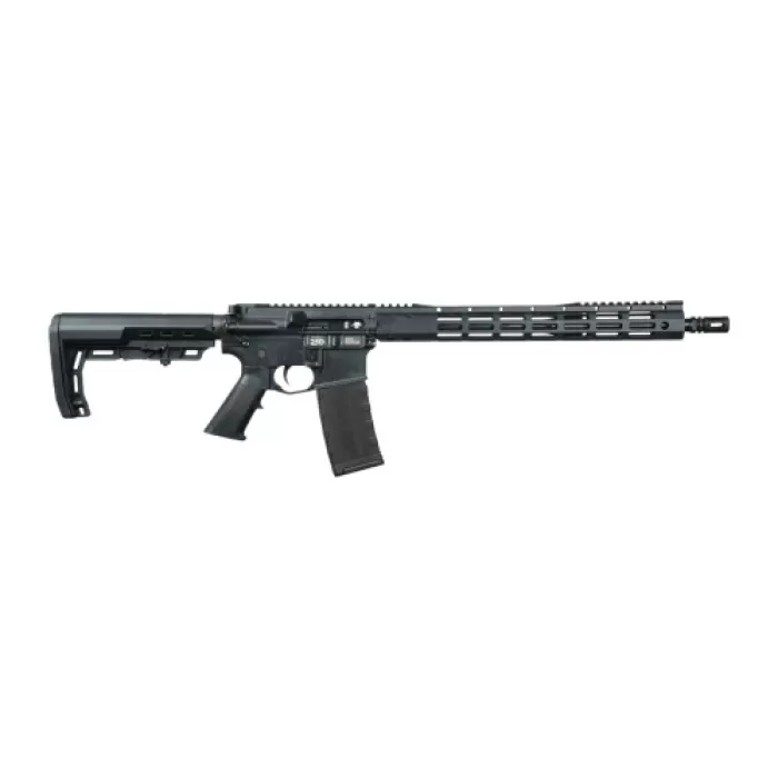 Black Rain Ordnance BRO-26052801 Spec15 5.56 NATO 30+1 16" Black Nitride Barrel, Matte Black Cerakote Aluminum Receiver w/Picatinny Rail, M-LOK Handguard, MFT Minimalist Black Polymer Stock, Black G.I