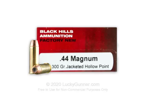 44 Mag - 300 Grain JHP - Black Hills - 50 Rounds
