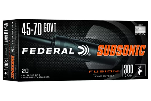 Federal F4570FS1SUB   45-70Gov 300gr Fusion Soft Point 20 Per Box/10 Case