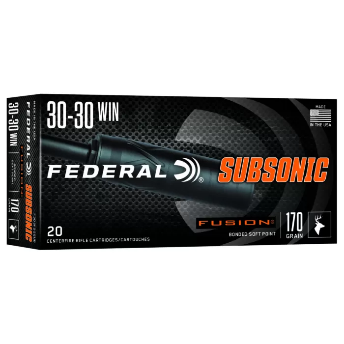 Federal F3030FS2SUB   30-30Win 170gr Fusion Soft Point 20 Per Box/10 Case