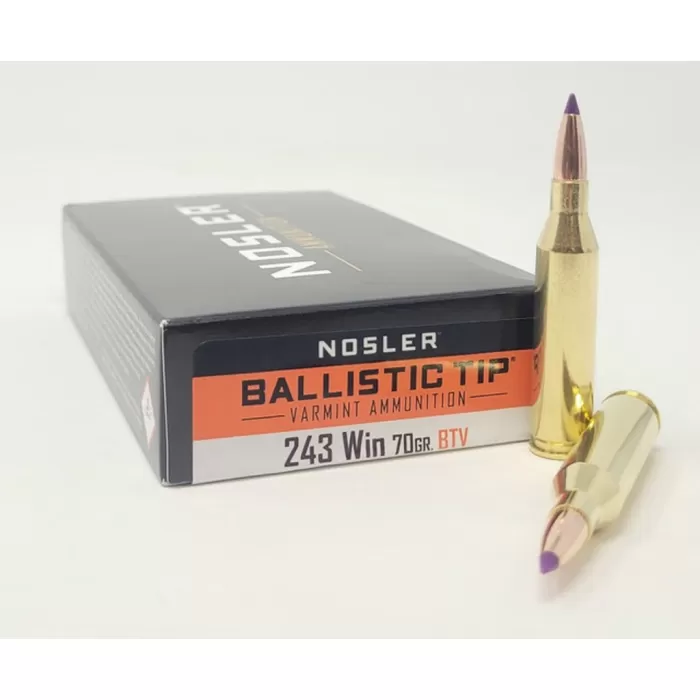 Nosler Varmint Brass .243 Win 70 Grain 20-Rounds Nosler Varmint Brass .243 Win 70 Grain 20-Rounds
