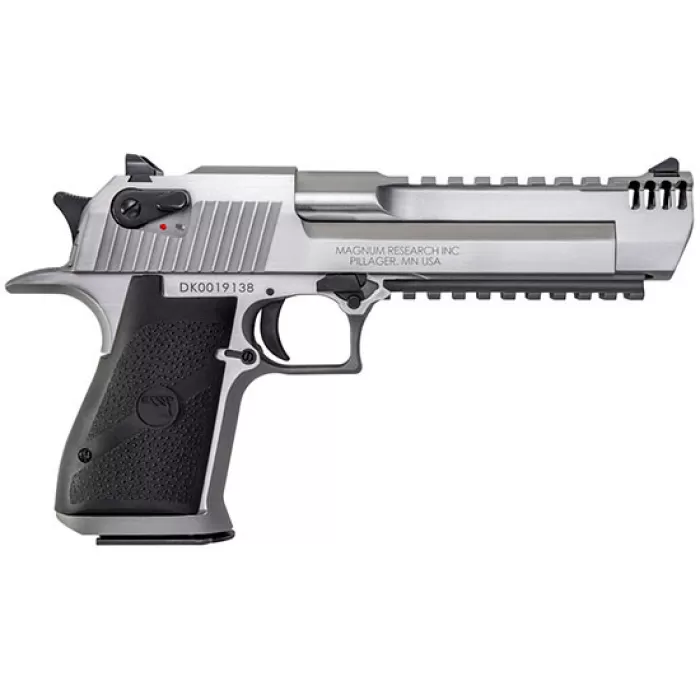 MAGNUM RESEARCH DESERT EAGLE .357 MAG 6" 9RD STAINLESS STEEL BLACK W/ INT MUZZLE BRAKE