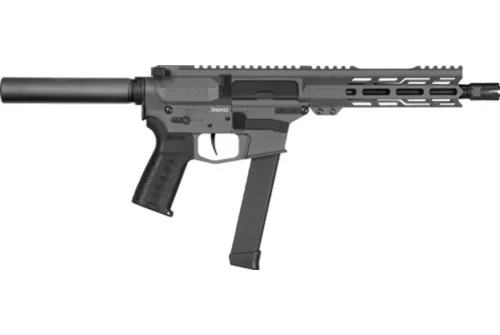 CMMG Banshee MKGs 9mm 8" AR Pistol, Tungsten Gray - High-Performance, Precision and Modern - 99AE80FTNG