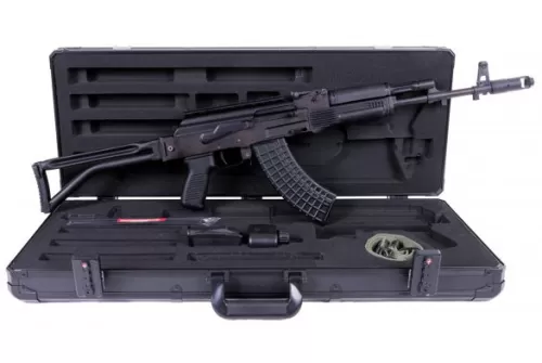 Arsenal SAM7SF Bulgarian Side Folder AK47 Package 30rd Mag SM-13 Rail Custo - 30 Rounds, Black Stock