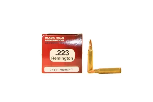 Black Hills 223 Remington 75gr Heavy Match Hollow Point Ammunition 50rds - M223N6