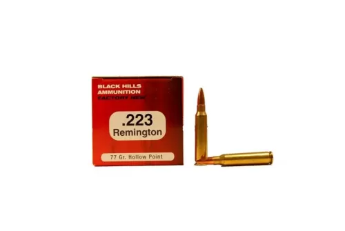 Black Hills 223 Remington 77gr Sierra Match King Hollow Point Ammunition 50rds- M223N9