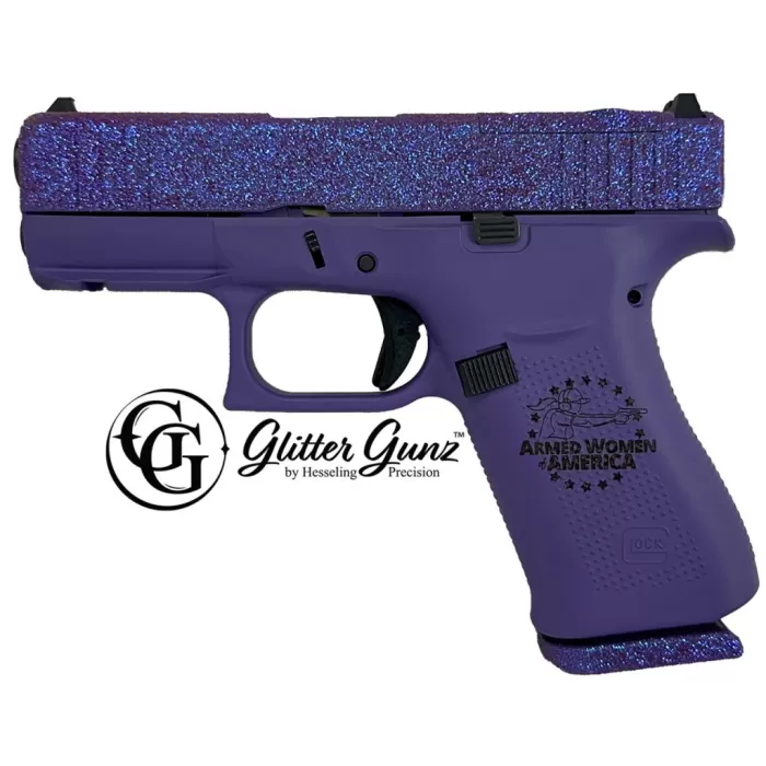 GLOCK 43X MOS 9MM 3.41 GLITTER GUNZ AWA GLOCK 43X MOS 9MM 3.41 GLITTER GUNZ AWA