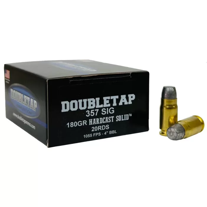 Doubletap 357 Sig Hardcast 180Gr 20/Bx 357S180HC Doubletap 357 Sig Hardcast 180Gr 20/Bx 357S180HC