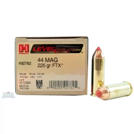 Hornady 44 Magnum 225gr FTX LeverEvolution Ammunition 20rds - 92782