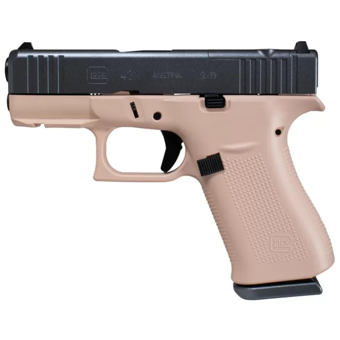 GLOCK 43X MOS 9MM PEACH FUZZ SCT 10RD GLOCK 43X MOS 9MM PEACH FUZZ SCT 10RD