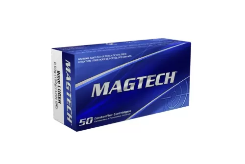 Magtech 9mm Luger 124gr LRN Ammunition 50rds - 9E