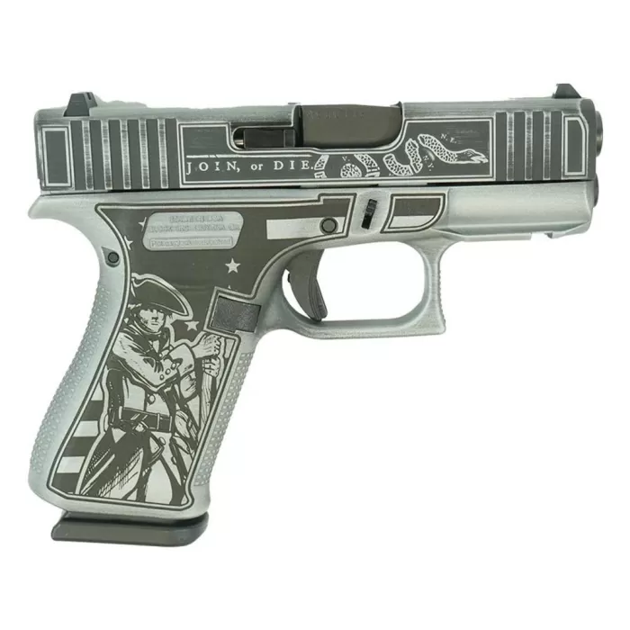 GLOCK 43X FS 9MM W/FRONT RAILS-LIBERTY OR DEATH GLOCK 43X FS 9MM W/FRONT RAILS-LIBERTY OR DEATH