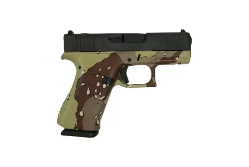 GLOCK 43X MOS FXD 5.5lb w/front rails Chocolate Chip Hydro Dip
