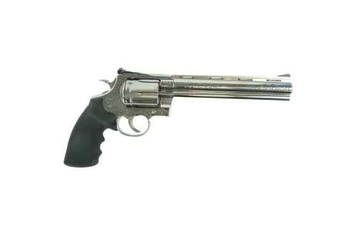 COLT Anaconda "Filigree Frame and Barrel" .44 Mag 8in 6rd Silver Revolver (ANACONDA-SP8RTS-BMODFB)