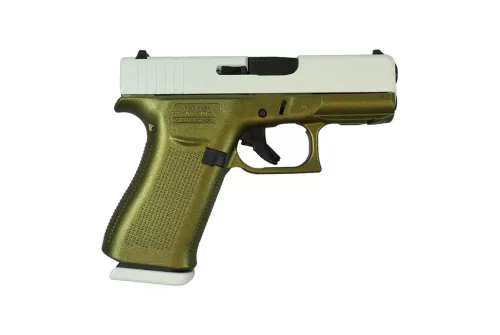GLOCK 43X FS 9MM W/FRONT RAILS BLACK USA - White/Pegasus Gun Candy