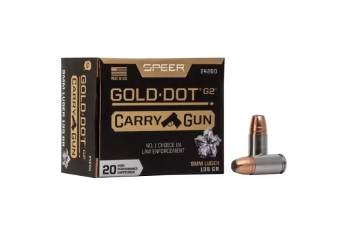 Speer Gold Dot Carry Gun 9mm 135 Grain 20-Rounds G2