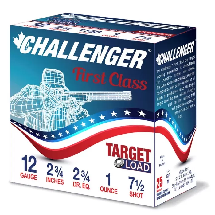 Challenger First Class Target Load 12Ga #7.5 1Oz 40257 Challenger First Class Target Load 12Ga #7.5 1Oz 40257