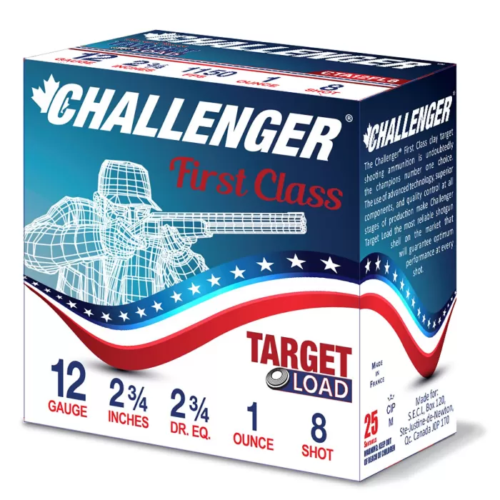Challenger First Class Target Load 12Ga #8 1Oz 40258 Challenger First Class Target Load 12Ga #8 1Oz 40258
