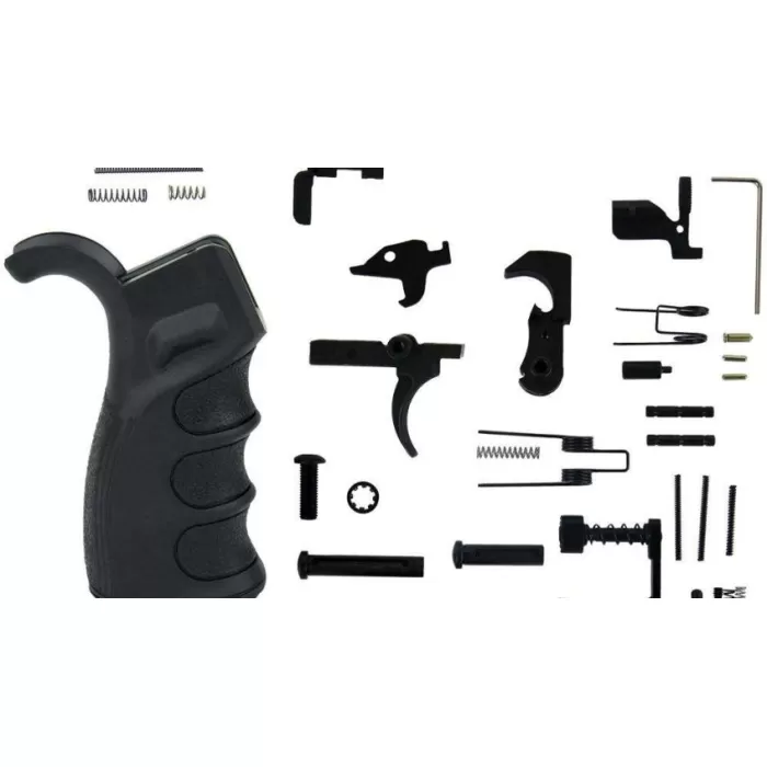 TacFire LPK01USA AR-15 Parts Kit AR-Platform Black A2 Grip Black TacFire LPK01USA AR-15 Parts Kit AR-Platform Black A2 Grip Black