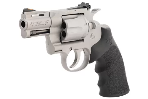 CLT PYTHON 357MAG 3 MATTE SS RUBBER BLEM