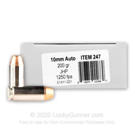 10mm - 200 Grain Nosler JHP - Underwood - 20 Rounds